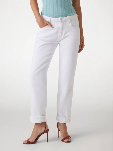 Jeans hlače Guess bela