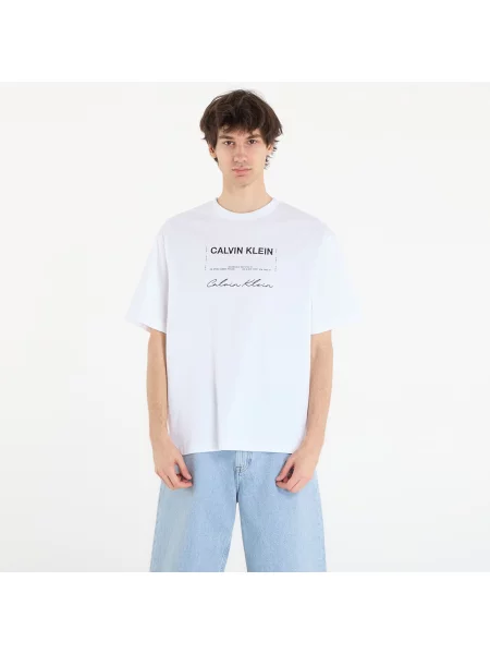 Tricou Calvin Klein Jeans April Graphic Se Tee White L alb