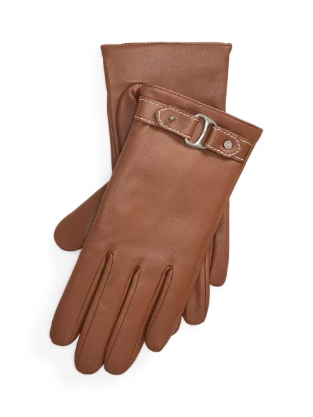 Mănuși LAUREN RALPH LAUREN maro