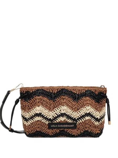 Geanta crossbody Lola_casademunt tricotate maro