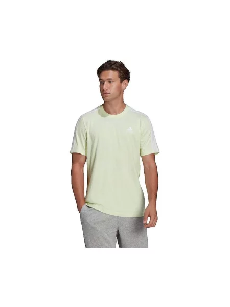 Pruhované tričko Adidas zelená