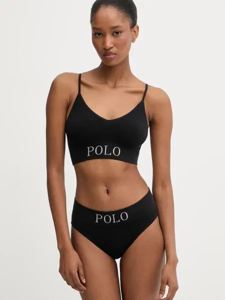 Polo Ralph Lauren podprsenka s lyocellem černá