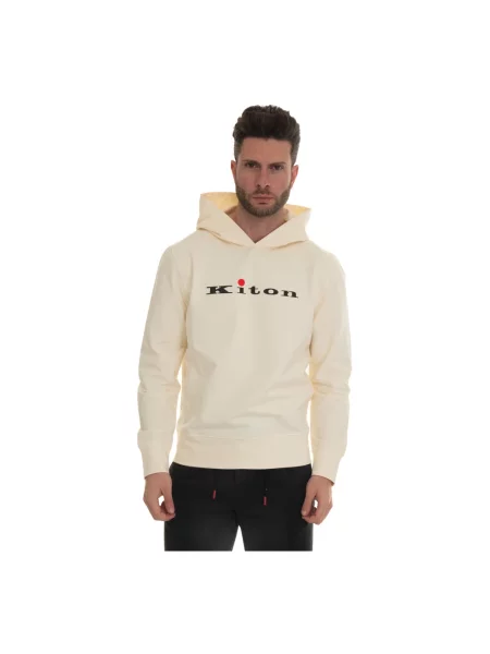 Bluza z kapturem Kiton z kapturem beżowa