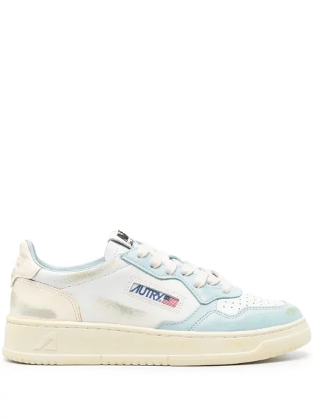 Sneakerși Autry din piele zdrențuiți alb