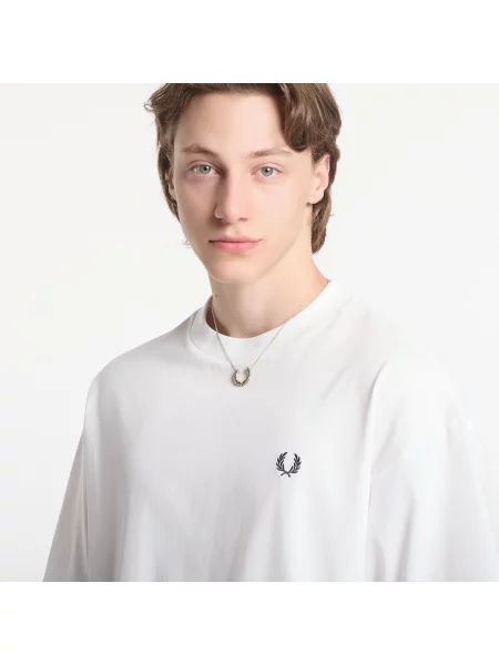 Тениска Fred Perry Back Print Lrl Wreath T-Shirt White M бяло