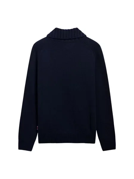 Sweter Sebago wełniany niebieski
