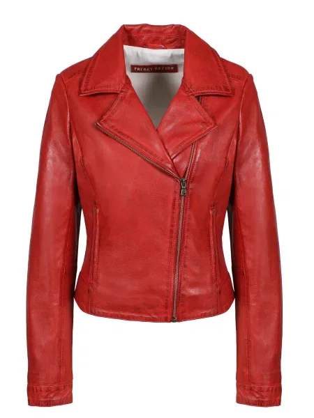 FREAKY NATION Prehodna jakna Runa-FN' rdeča