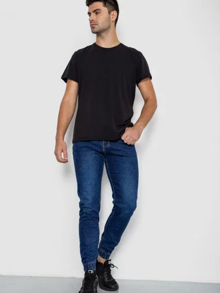 Бойфренди Ager бавовна/поліестер синій