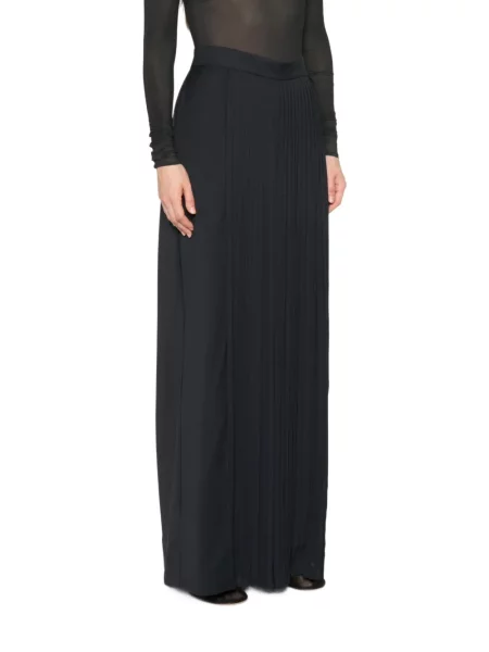 Pantaloni palazzo Max Mara albastru