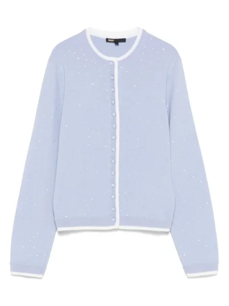 Kryształ górski kardigan Maje niebieski