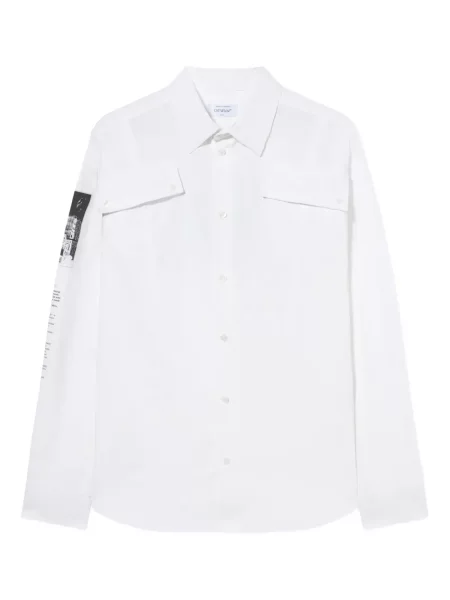 Cămașă Off-white din poplin alb