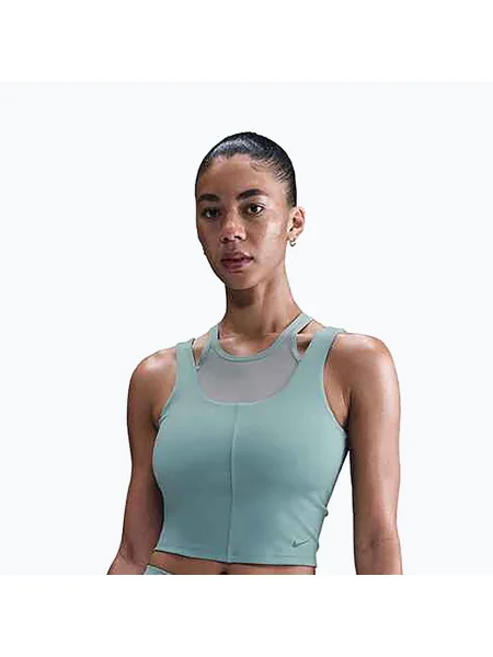 Top de antrenament pentru femei Nike One Fitted Dri-Fit Cropped Tank cannon/bicoastal