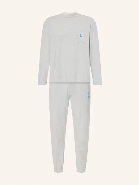 Calvin Klein Pyžamo Monogram šedá