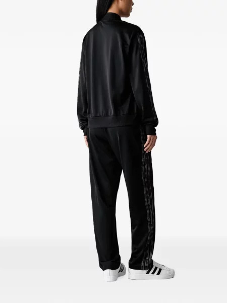 Hanorac Adidas cu broderie cu dungi alergare roz