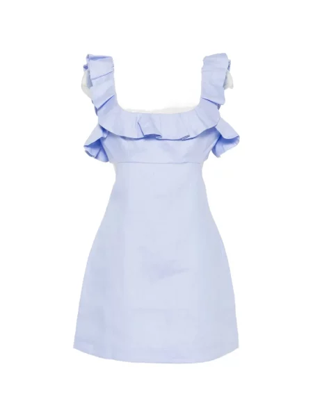 Rochie mini Zimmermann cu volane albastru