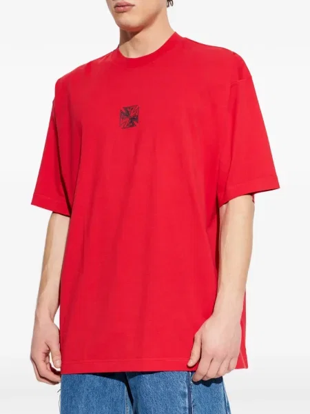 Tricou Vetements cu imagine roșu