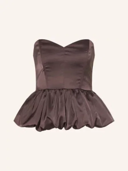 Top Gestuz s odhalenými rameny hnědý