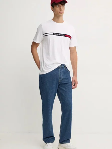Tommy Hilfiger tričko pánske biela