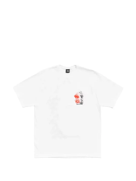 Tricou Stüssy cu imagine alb