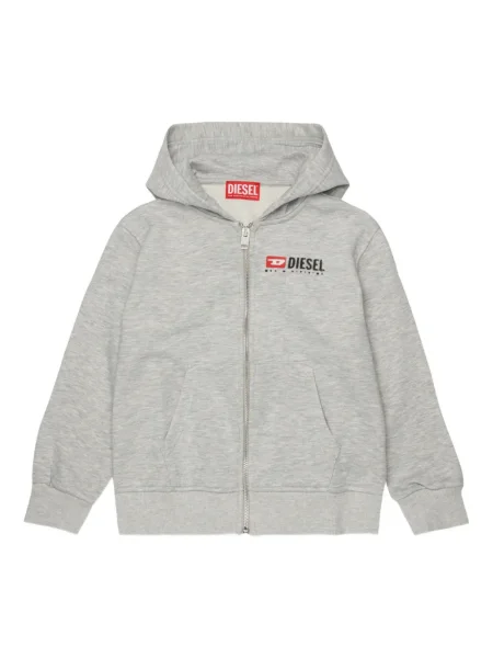 Bluza z kapturem dziecięca Diesel szara