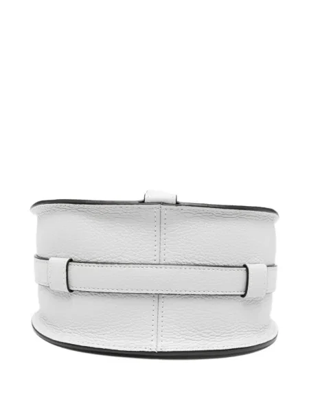 Geanta de piele Chloé din piele gri