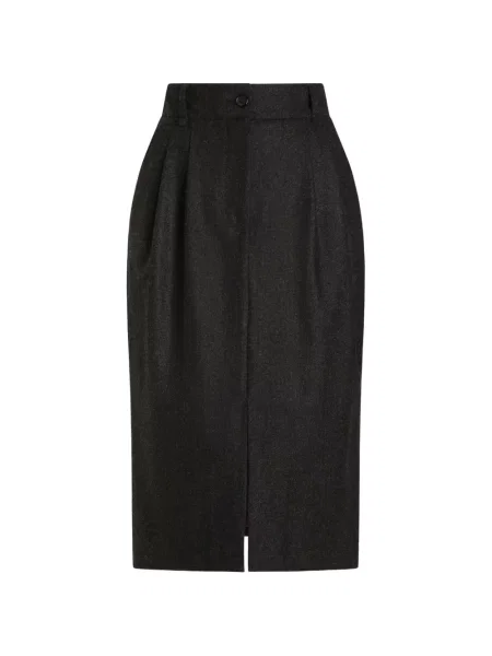 Fustă Dolce & Gabbana de lână gri