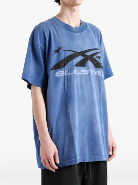 Tricou Hellstar cu imagine albastru