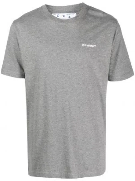 Tricou Off-white cu imagine melange