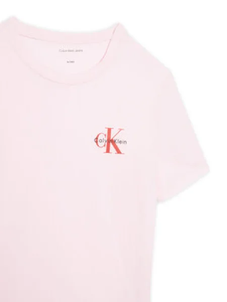 Calvin Klein Jeans Póló Chest Monologo rózsaszín