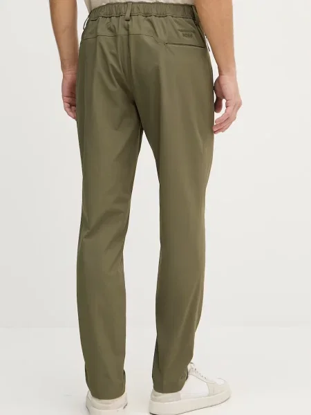 Spodnie o kroju tapered fit z kantami model PS SPIRIT Boss Green zielone