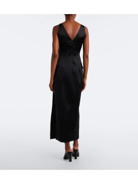Rochie de cocktail Sportmax din satin negru