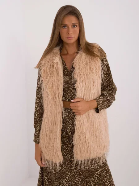 Vestă Fashionhunters maro