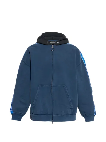 Hanorac cu glugă Balenciaga albastru