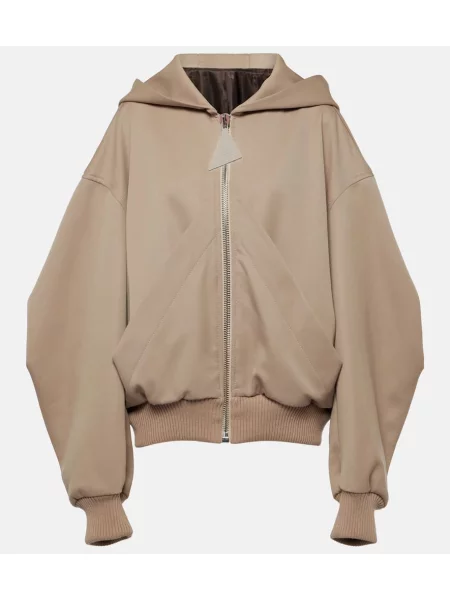 Geacă bomber The Attico de lână bej