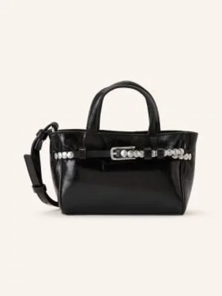 Liebeskind Kabelka Nori Xs S Cvočky / stříbrná černá