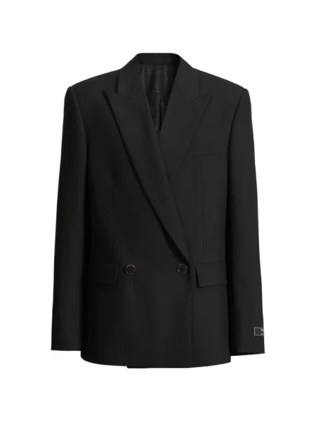 Geacă Balmain de lână negru