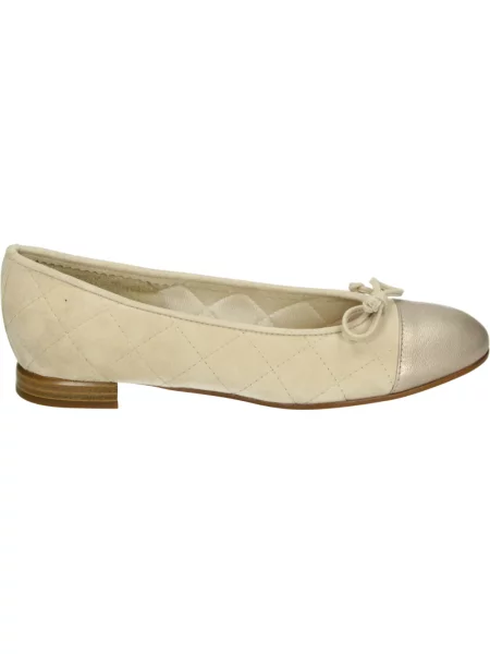 Balerinki Brunate skórzane beżowe