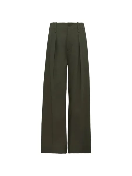Pantaloni Issey Miyake plisate verde