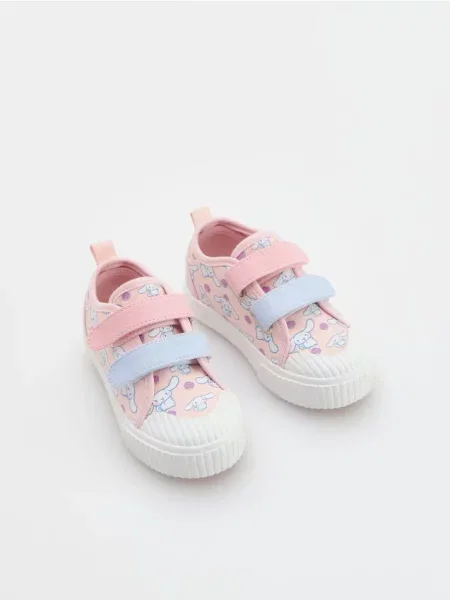 Кеды Reserved на липучках розовые