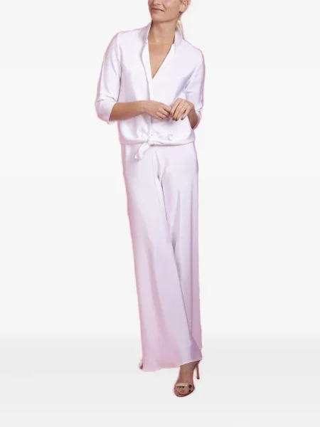 Pantaloni Peter Cohen alb