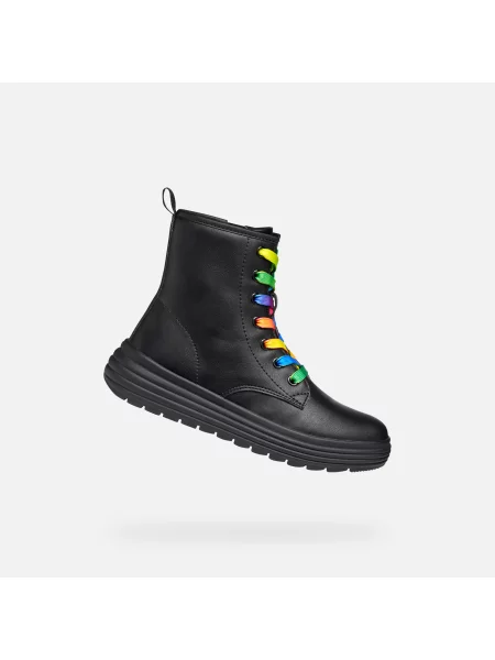 Cizme scurte copii Geox negru