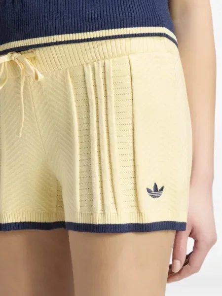 Pantaloni Adidas cu dungi alergare tricotate gri