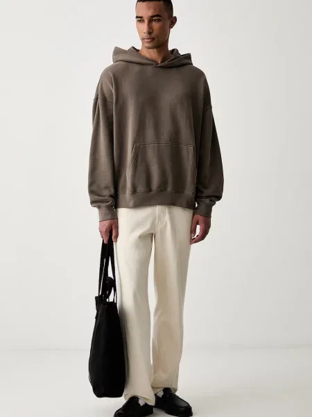 Levi's hanorac cu glugă pentru bărbați cu SOFT CROPPED maro