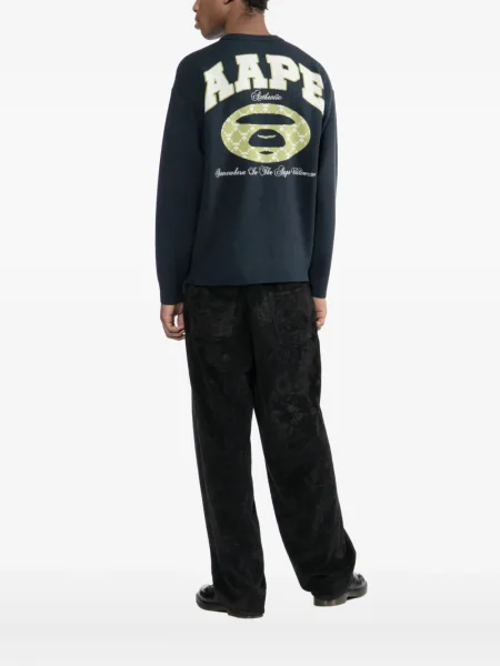 Hanorac Aape By A Bathing Ape cu imagine albastru