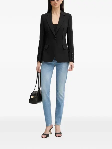 Blugi Guess cu autograf albastru