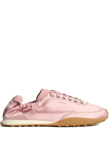 Sneakerși Hoff cu șireturi din dantelă roz