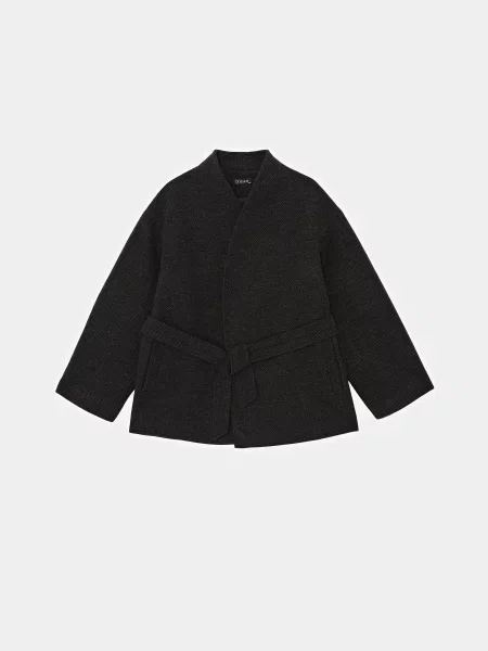 Пальто Braska поліестер/віскоза сірий