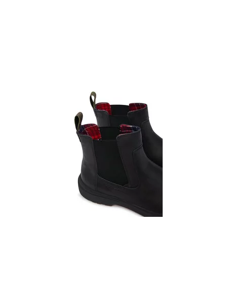 Kotníková obuv s elastickým prvkem Tommy Hilfiger Hilfiger Outdoor Warm Lth Chel černá