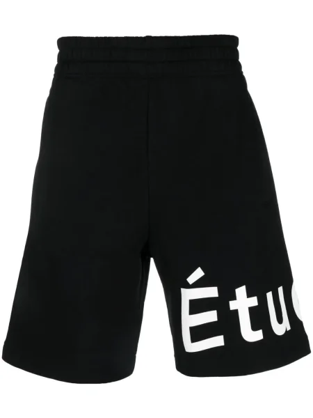 Pantaloni scurți études cu imagine negru