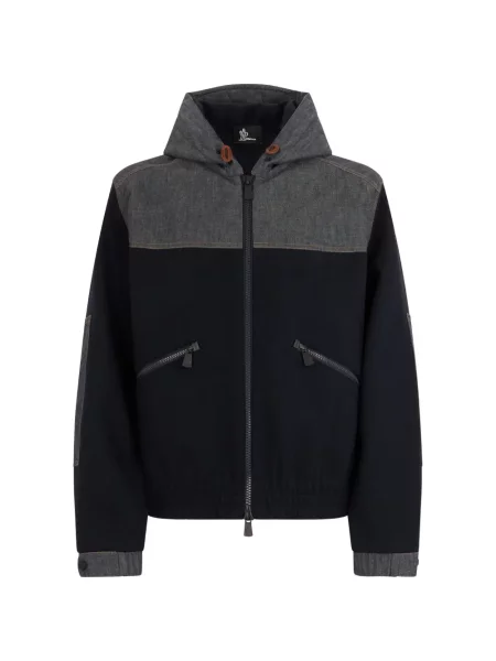 Яке Moncler Grenoble с качулка синьо
